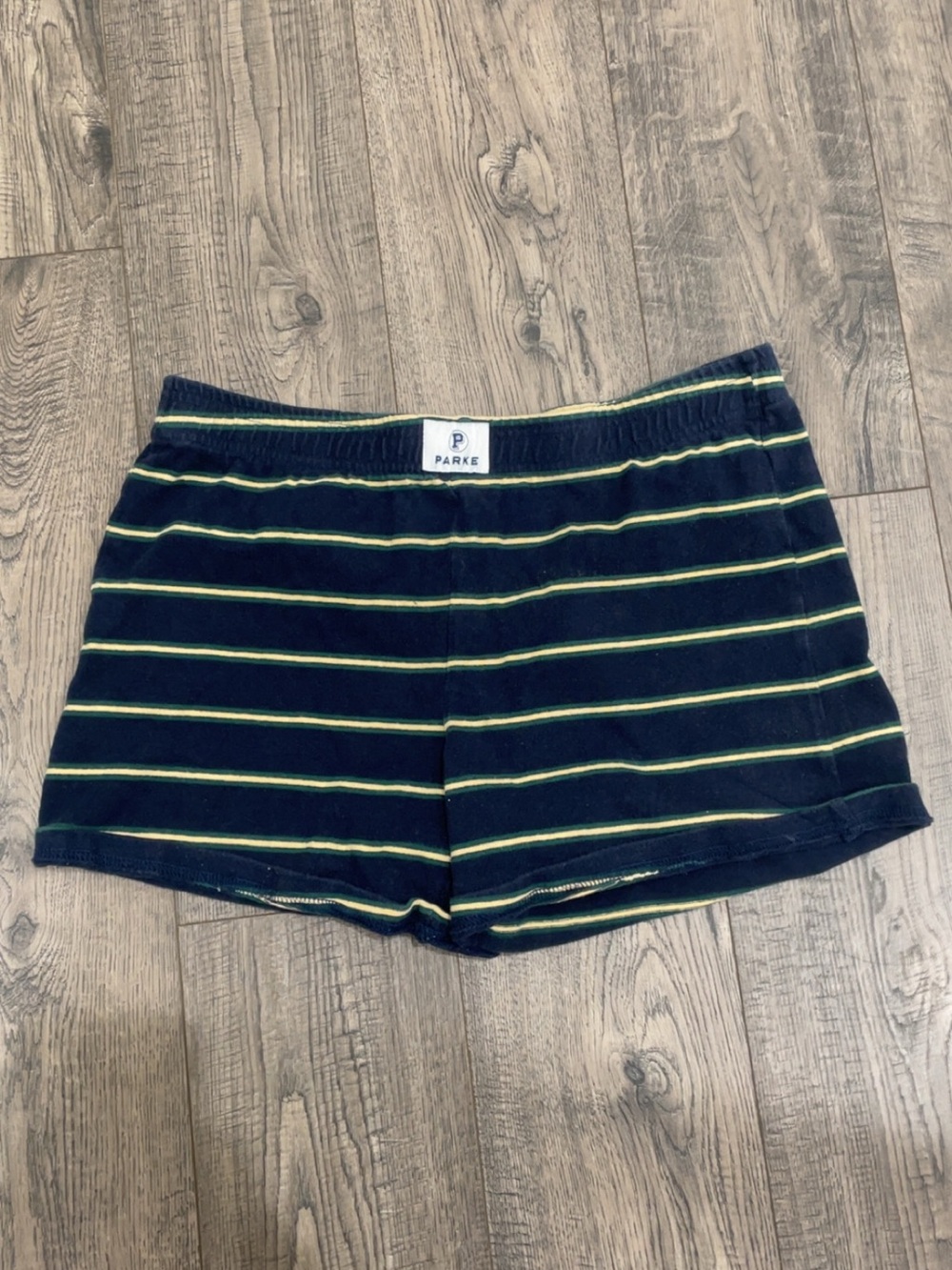 Parker Navy with Yellow Striped Lounge
